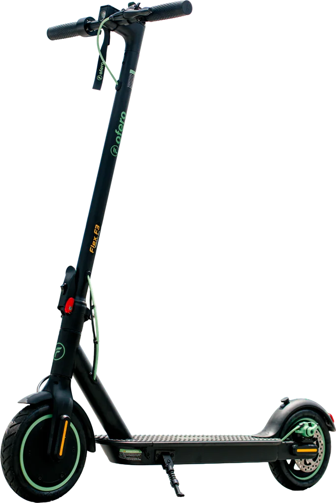 Ofero Flex F3 electric kick scooter, full exterior view.